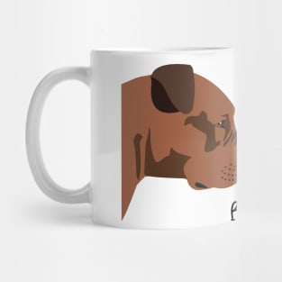 Pitbull Dog Boop I Love You Mug